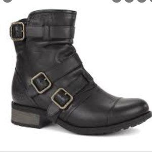 Ugg Australia Finney Leather Moto Boots READ